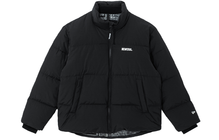 New Era Down Jackets Unisex Black Stand Collar Moderate Other