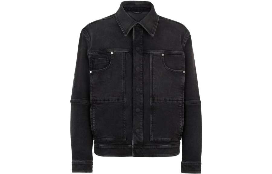 FENDI FENDI Denim Jackets Men's Black Moderate