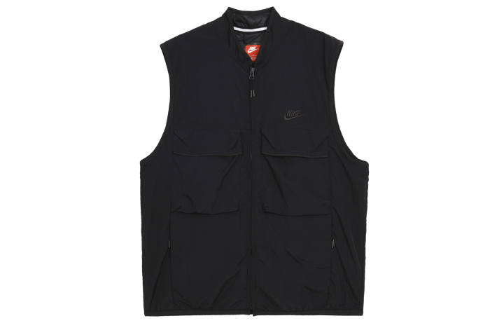 Nike Nike Woven Vests Men's Black Stand Collar Moderate Other