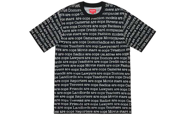 Supreme Supreme Cops Jacquard Pocket Tee