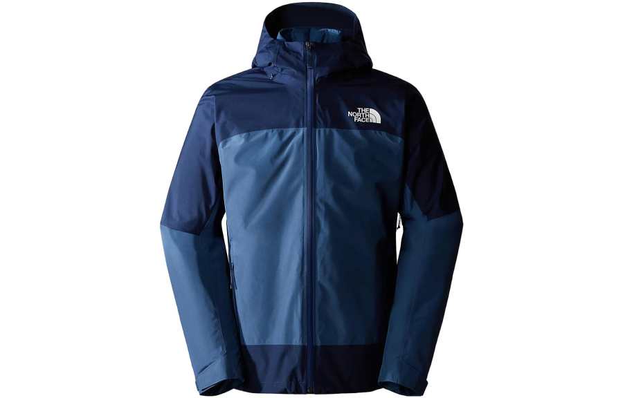 THE NORTH FACE Mountain Light Triclimate Windbreaker Jackets Men's Blue Hooded Moderate