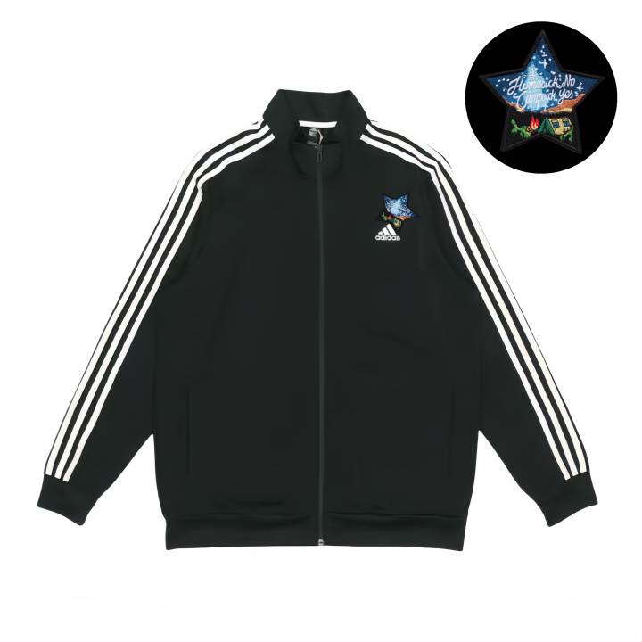 Adidas Adidas Jackets Unisex Black Stand Collar Moderate Pilot