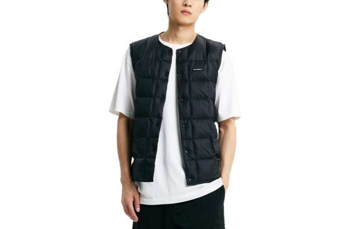New Balance New Balance Vests Men's Black Crew Neck Thickened Other