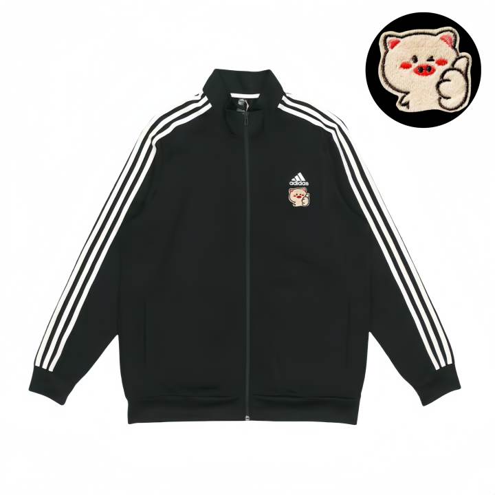 Adidas Adidas Jackets Unisex Black Stand Collar Moderate Pilot