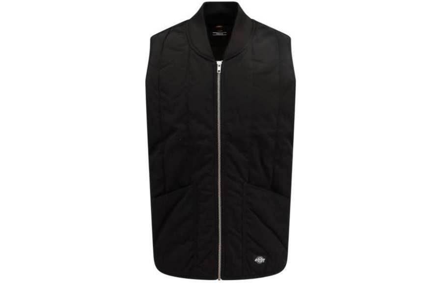 Dickies Dickies Vests Men's Black Baseball Collar Moderate Other