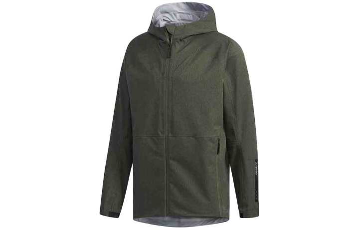 Adidas Adidas Waterproof And Windproof Windbreaker Jacket Men's Dark Green