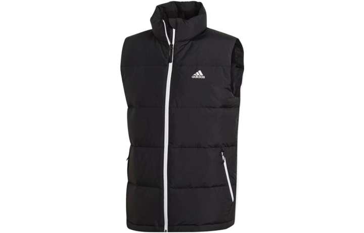 Adidas Adidas Down Vests Unisex Black Stand Collar Moderate Other