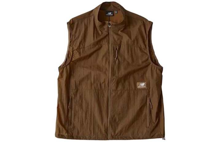 New Balance New Balance Vests Men's Brown Stand Collar Moderate Other