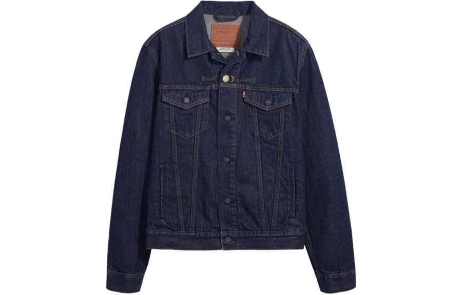 Levis Year Of The Dragon Limited Edition Collection Denim Jacket Men's Dark Blue