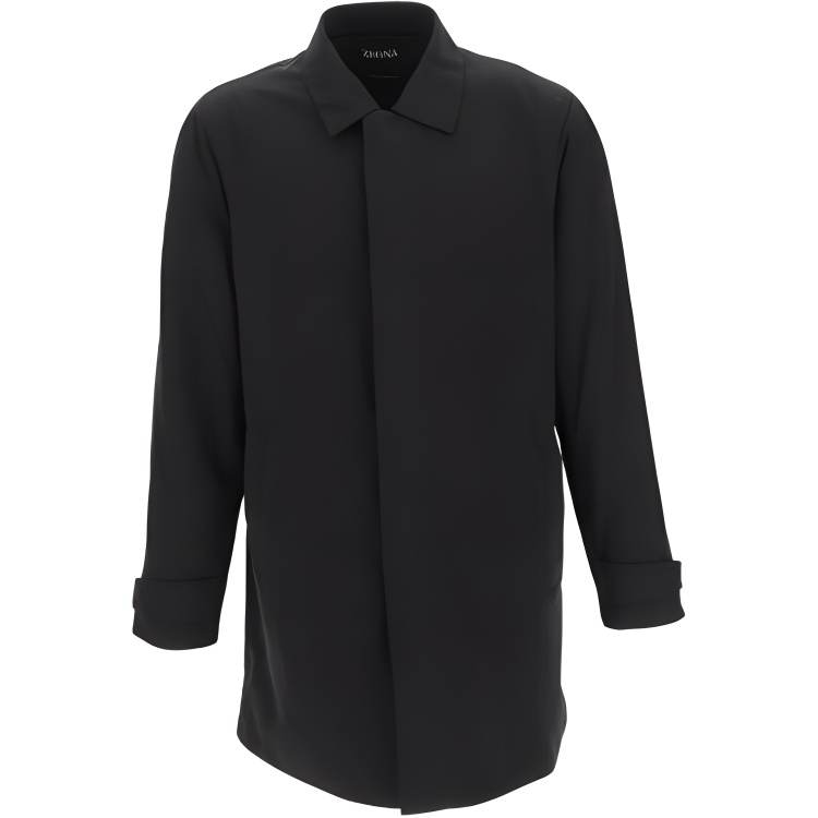 Ermenegildo Zegna 【Previous Season】single-breasted collared coat