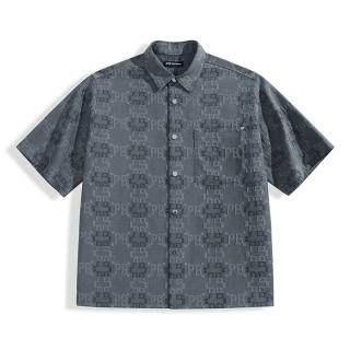 PEACEBIRD MEN Shirt Men's Dark Gray 1