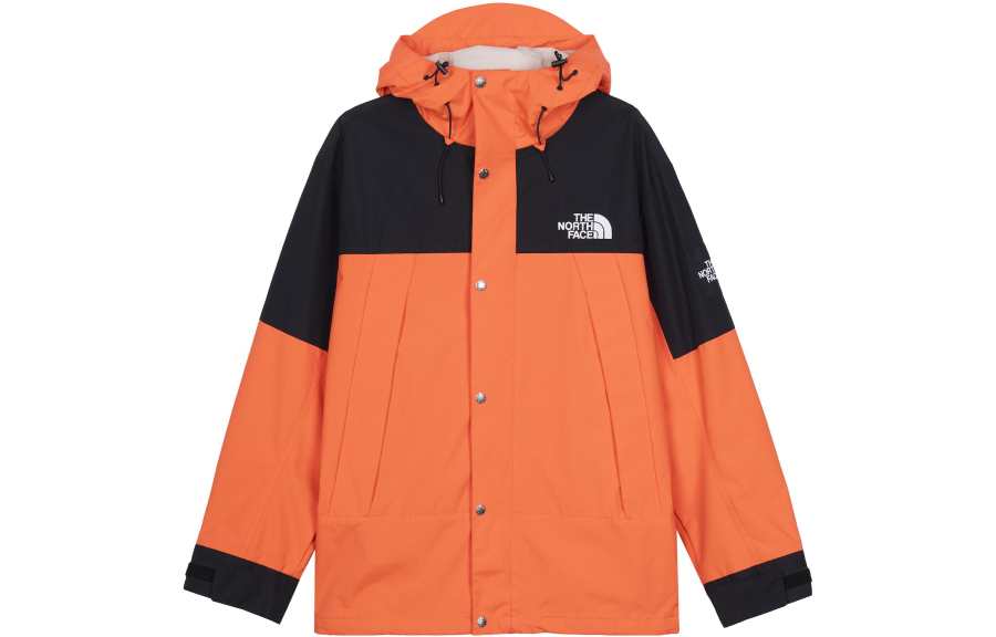 THE NORTH FACE Windbreaker Jackets Unisex Orange Hooded Moderate