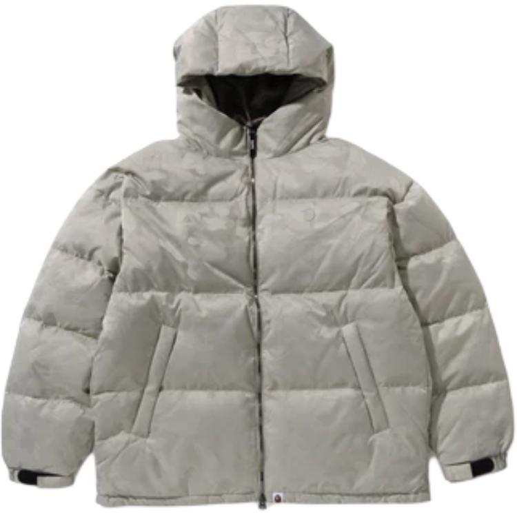 A BATHING APE Bape Solid Camo Jacquard Down Jacket