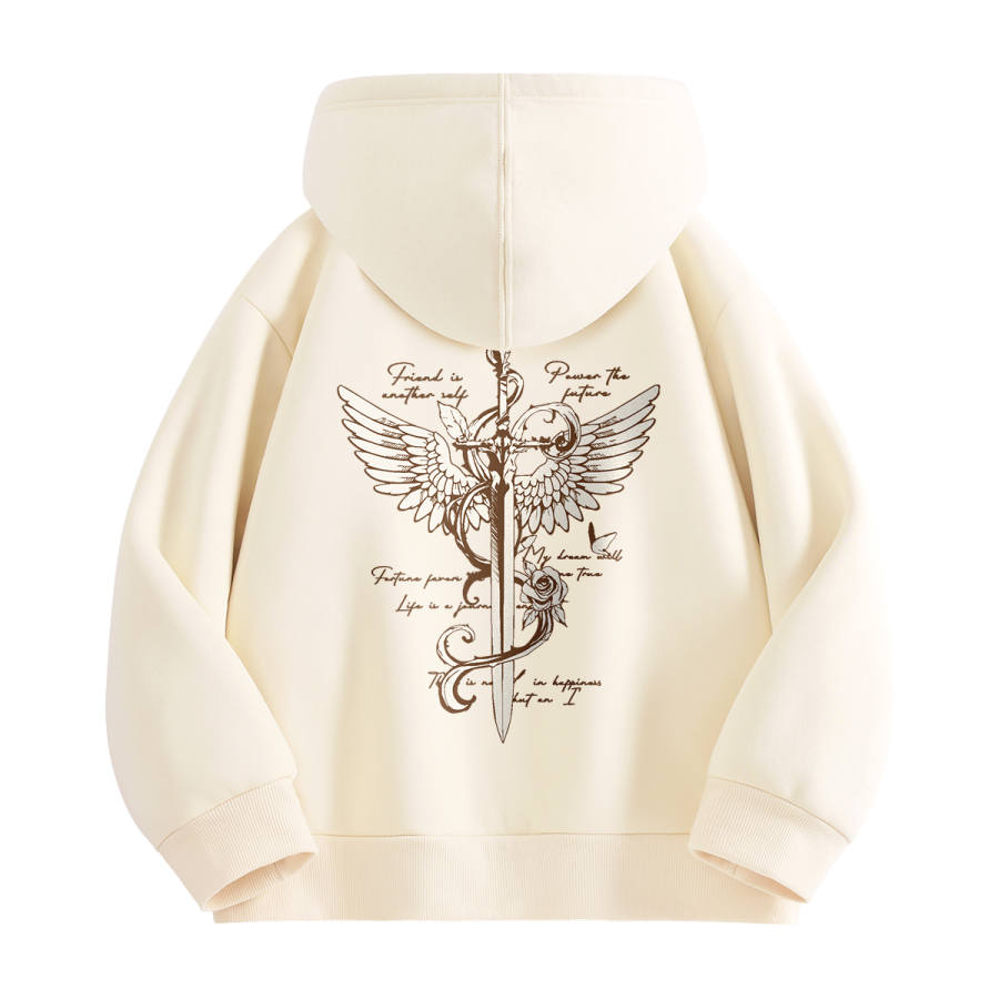 MINISO Sweatshirts Unisex Hooded Thickened Heavyweight