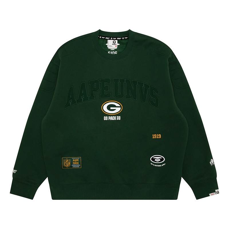 Aape X NFL Sweatshirts Men's Crew Neck Moderate