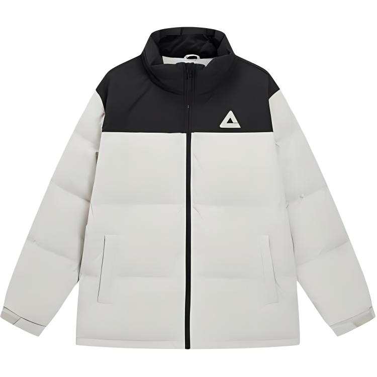 PEAK Basketball Culture Collection Down Jacket Men's White Gray Green