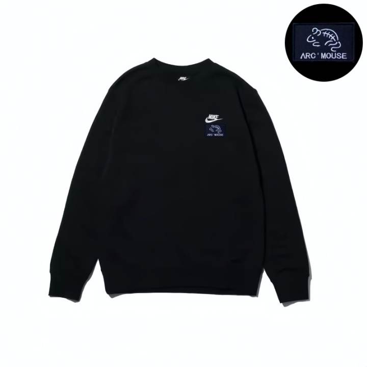 Nike Nike Sweatshirts Unisex Black Crew Neck Moderate Regular