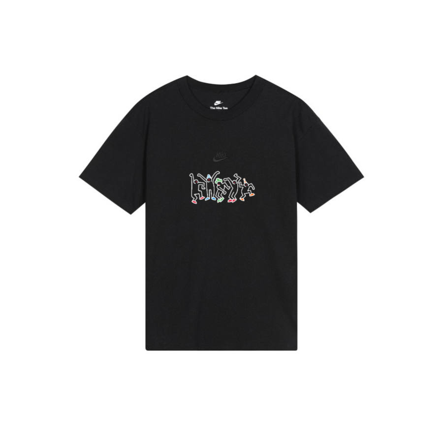 Nike Nike T Shirts Unisex Black Crew Neck Moderate Straight Fit