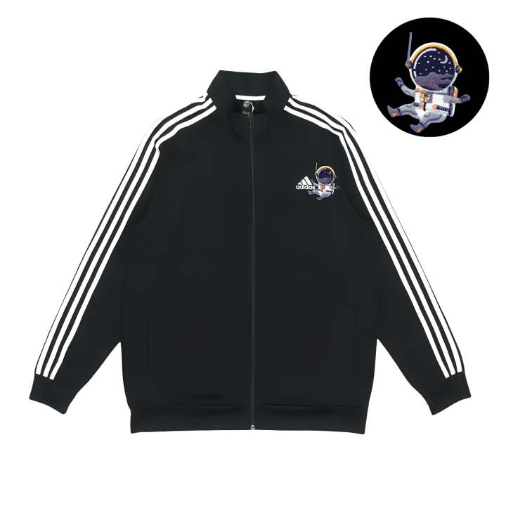 Adidas Adidas Jackets Unisex Black Stand Collar Moderate Pilot