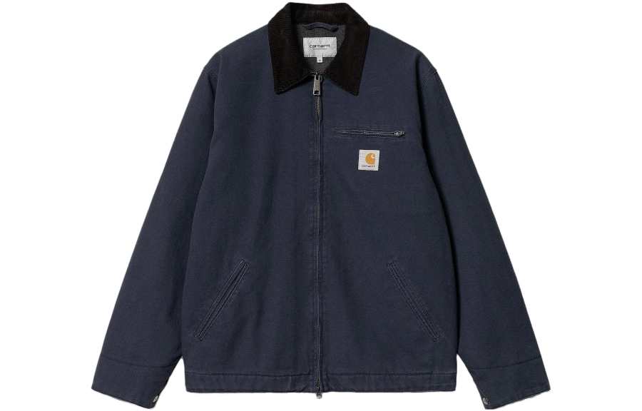 Carhartt WIP Jackets Men's Blue Lapel Moderate Other