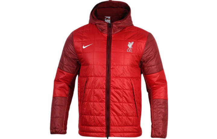 Nike Nike Puffer Jackets Men's Red Hooded Moderate Other