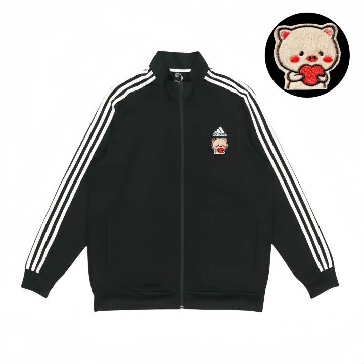 Adidas Adidas Jackets Unisex Black Stand Collar Moderate Pilot