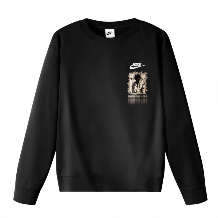 Nike Nike Sweatshirts Unisex Black Crew Neck Moderate Regular