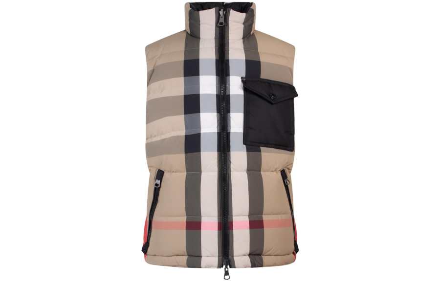 Burberry Man Sleeveless Padded And Reversible Jacket