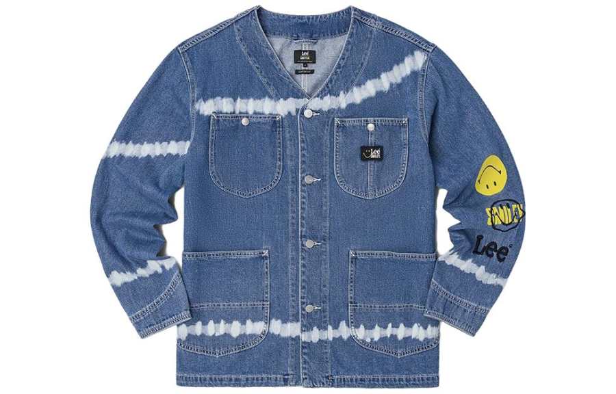 Lee Lee Denim Jackets Unisex Medium Blue Moderate