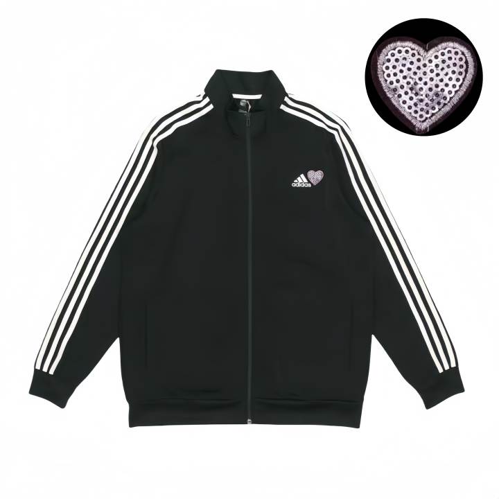 Adidas Adidas Jackets Unisex Black Stand Collar Moderate Pilot