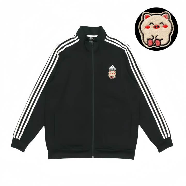 Adidas Adidas Jackets Unisex Black Stand Collar Moderate Pilot