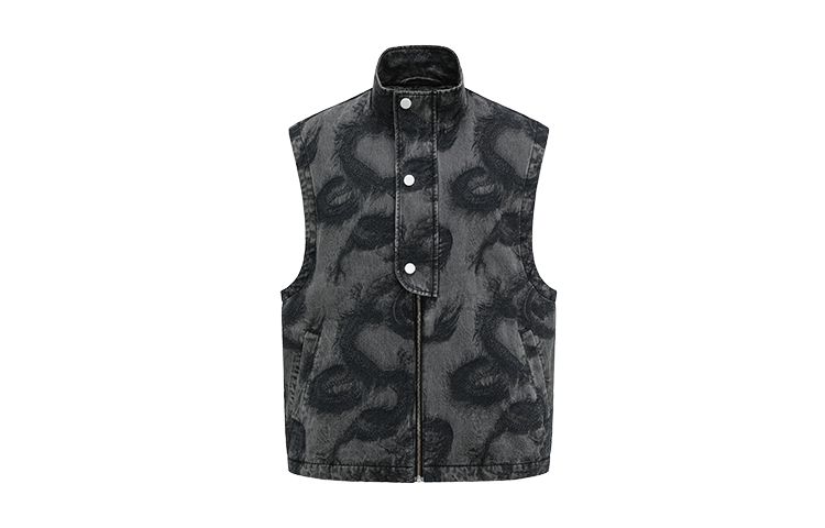 Feng Chen Wang Feng Chen Wang Vest Unisex Dark Gray