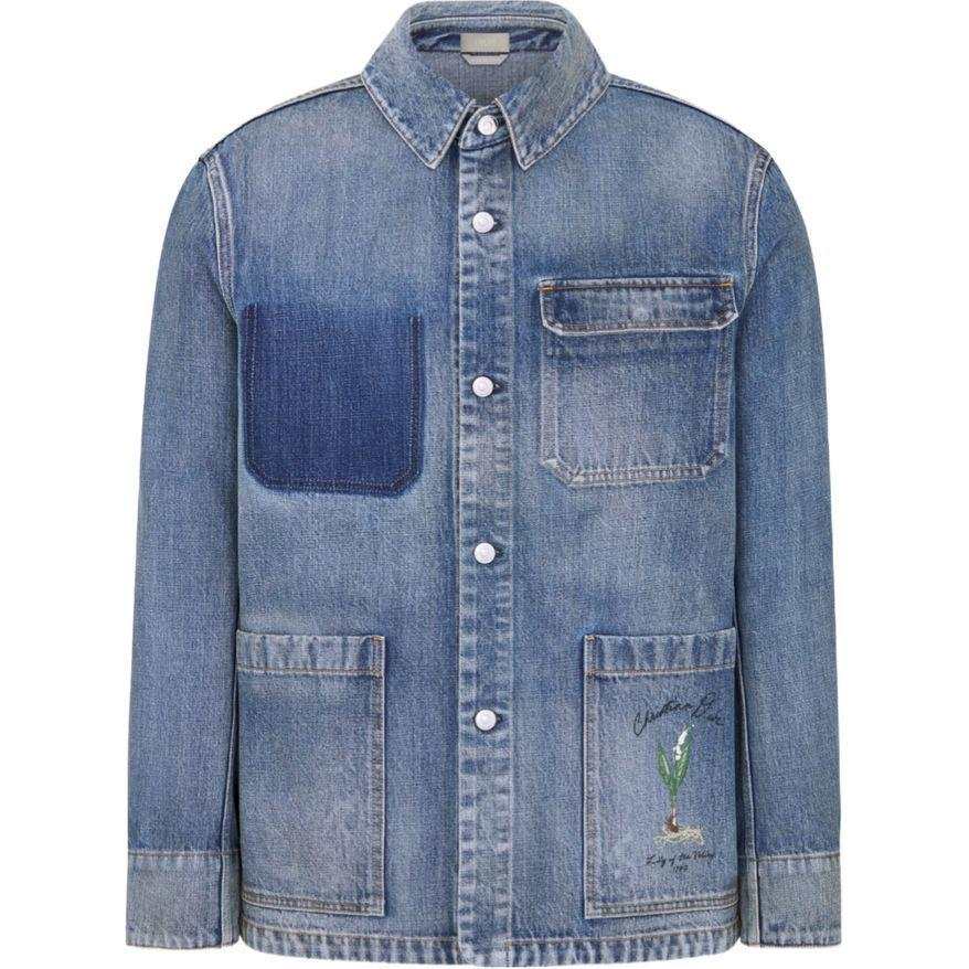 DIOR DIOR Homme Collared Button Up Denim Jacket