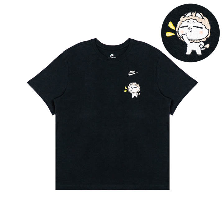 Nike Nike T Shirts Unisex Black Crew Neck Moderate Straight Fit