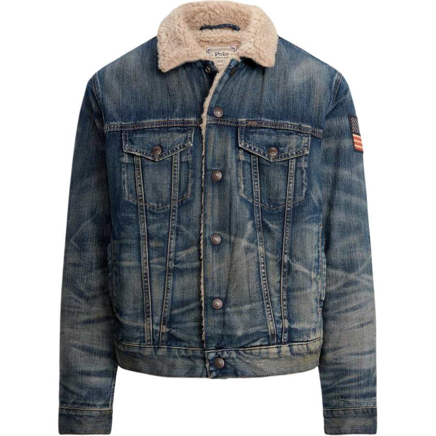 Polo Ralph Lauren Faded Effect Denim Trucker Jacket