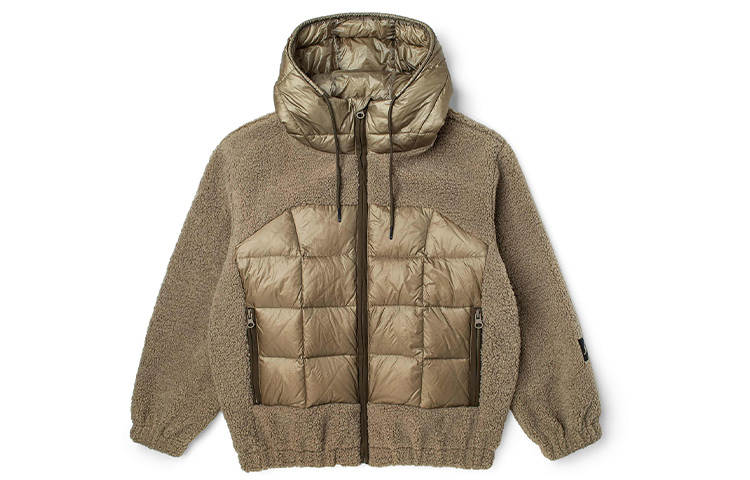 Kappa Kappa Solid Color Hooded Down Jacket Unisex Couple's
