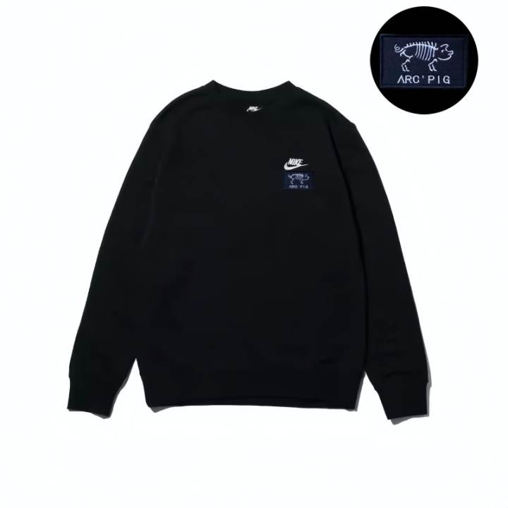 Nike Nike Sweatshirts Unisex Black Crew Neck Moderate Regular