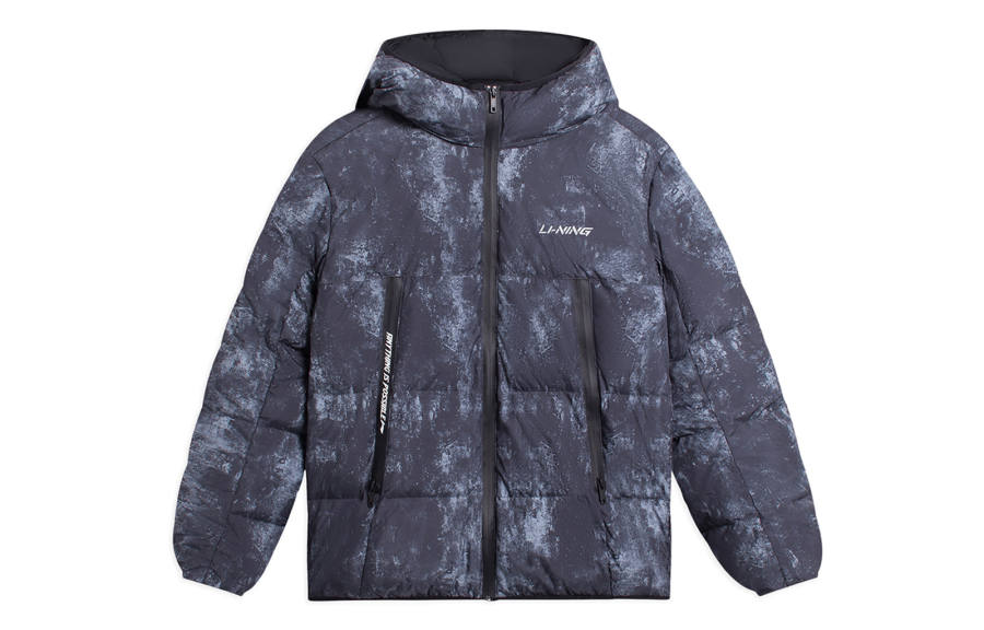 Li-Ning Li Ning Down Jacket Winter Men's Black All Over Print