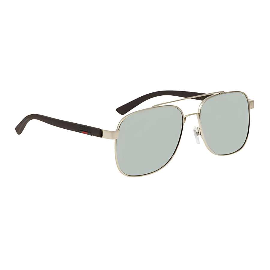 GUCCI Sunglasses Men's Golden Brown Green