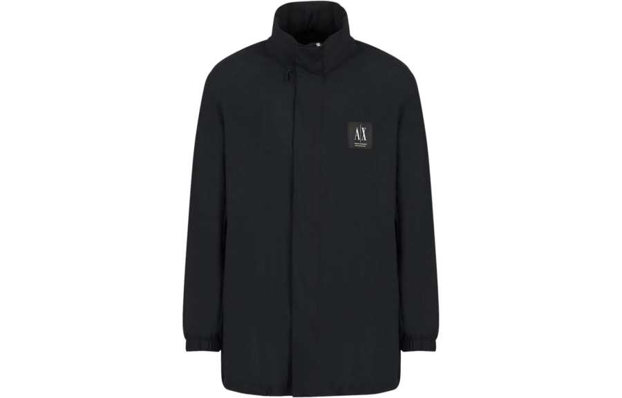 ARMANI EXCHANGE Jackets Men's Black Hooded Moderate Other
