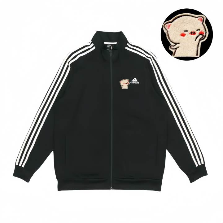 Adidas Adidas Jackets Unisex Black Stand Collar Moderate Pilot