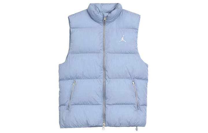 Jordan Jordan Vests Men's Blue Gray Stand Collar Moderate Other