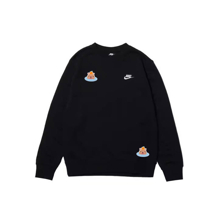 Nike Nike Sweatshirts Men's Black Crew Neck Moderate