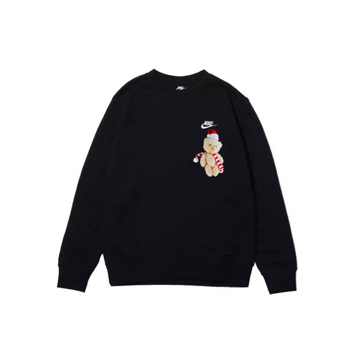 Nike Nike Sweatshirts Men's Black Crew Neck Moderate Regular