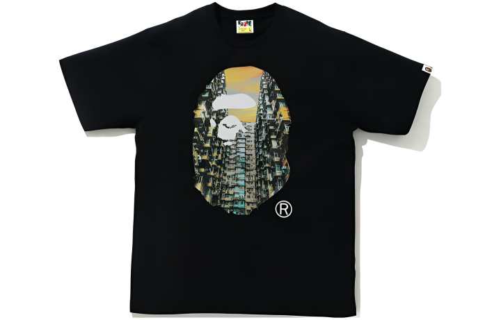 A BATHING APE Bape Hong Kong 15th Anniversary Photo Ape Head Tee