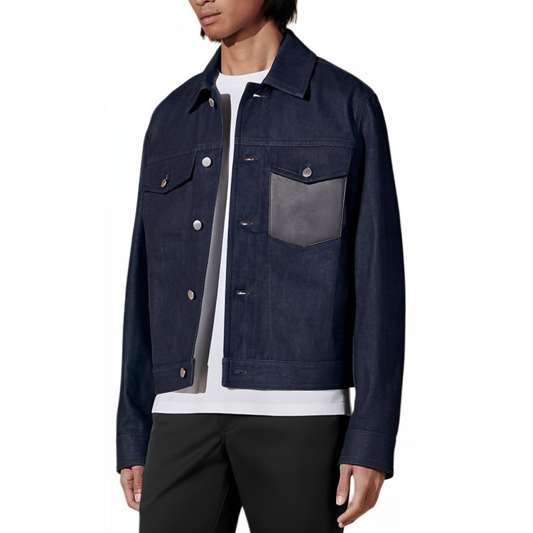 HERMES HERMES Denim Jacket Men's Indigo