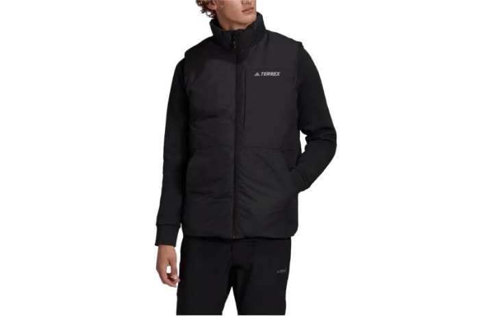 Adidas Adidas Vests Men's Black Stand Collar Moderate Other