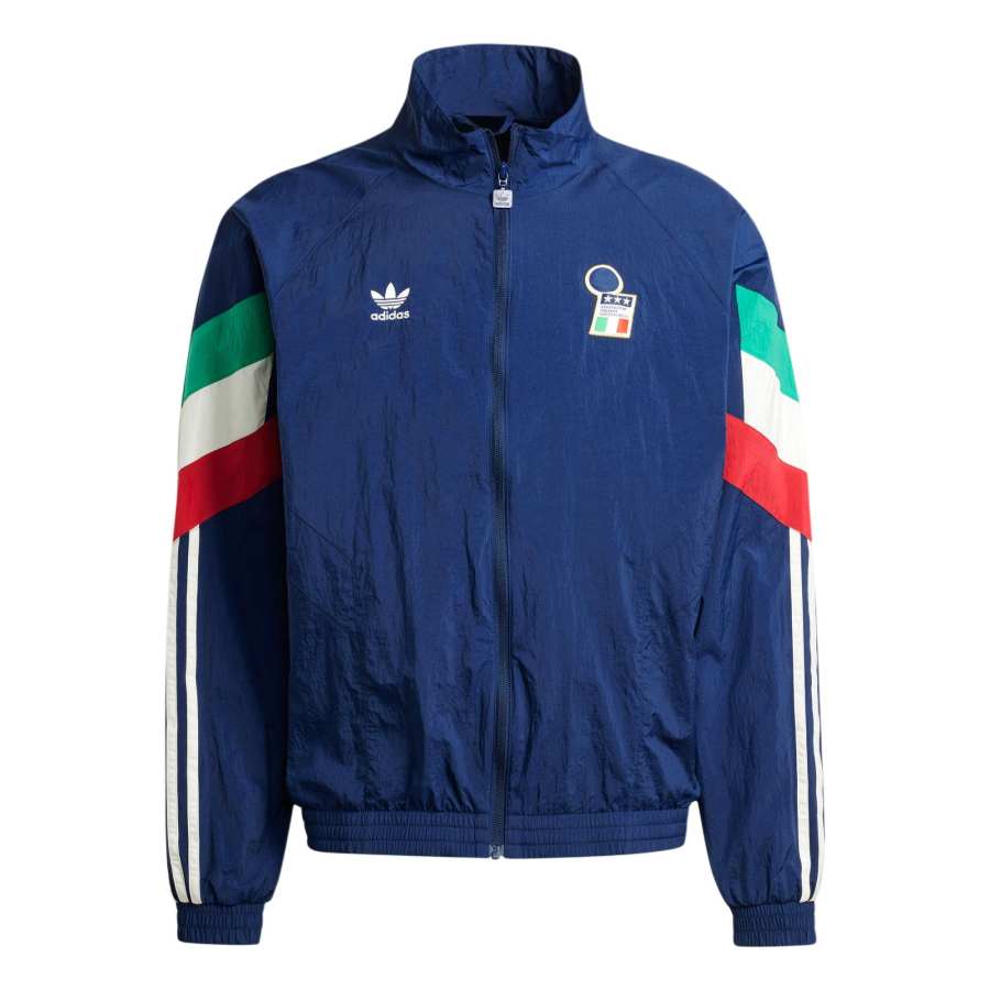 Adidas Adidas UEFA European Football Championship Italy Team Italy Track Top Jackets & Coats Men's Dark Indigo