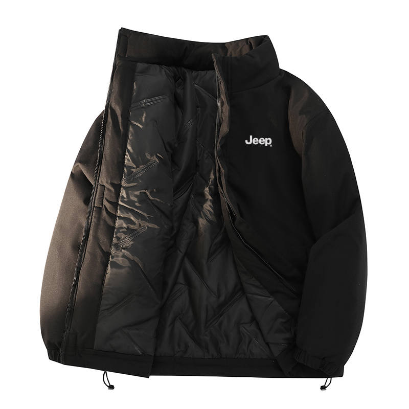 Jeep Jeep Puffer Jackets Unisex Stand Collar Thickened Puffer Jacket