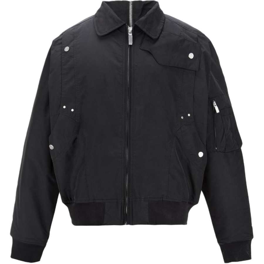 C2H4 C2H4 Jackets Men's Black Lapel Moderate Other